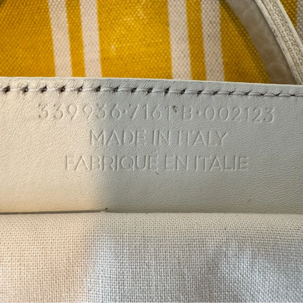 ✨ Balenciaga Paris Yellow Striped Canvas Tote w/ Pouch ✨ - Picture 9 of 16
